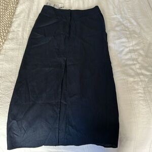 Zara midi linen pencil skirt